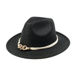 Chokore Chokore Fedora Hat with Belt Buckle (Black) 