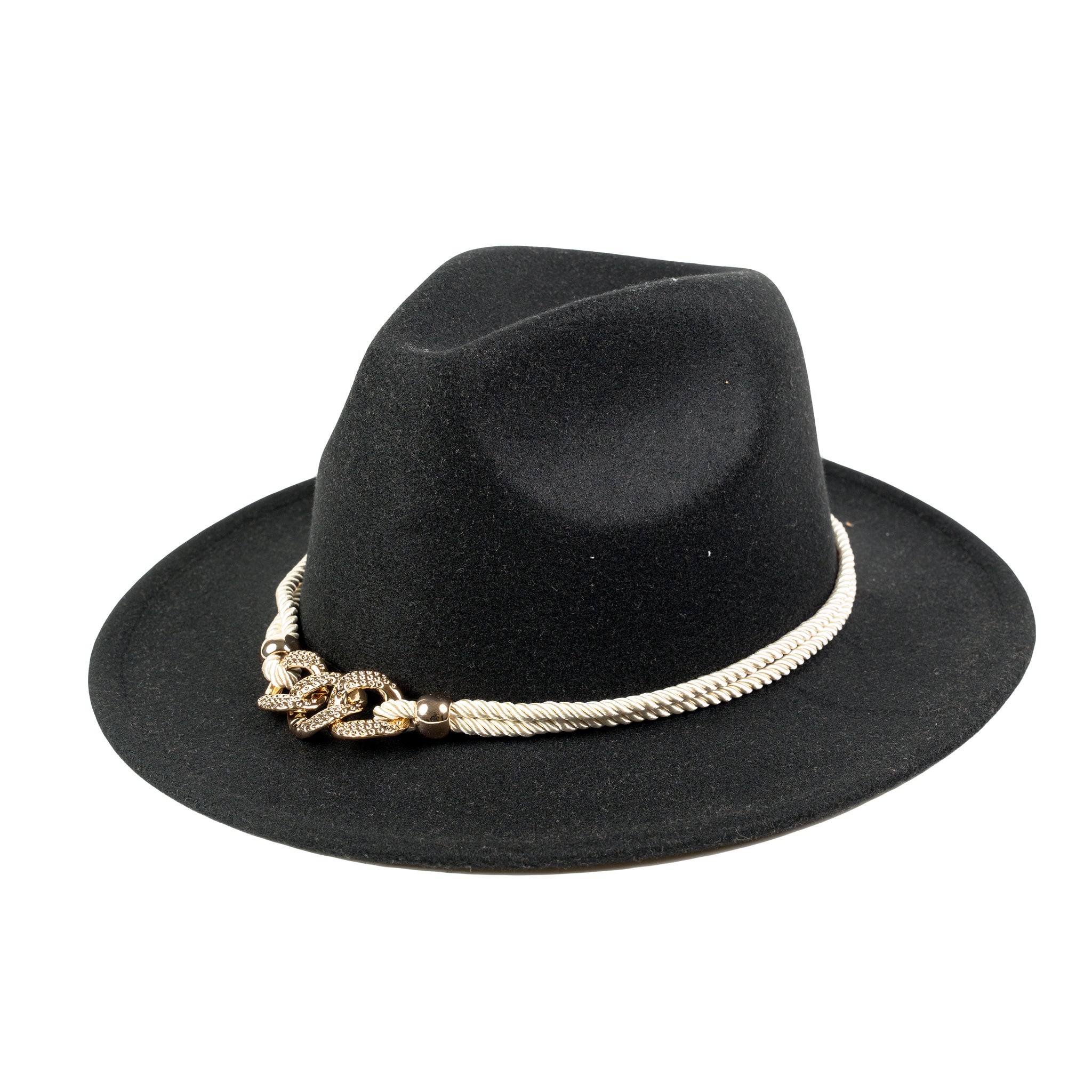 Chokore Fedora Hat with Belt Buckle (Black)