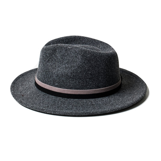 Chokore Vintage Fedora Hat (Dark Gray)