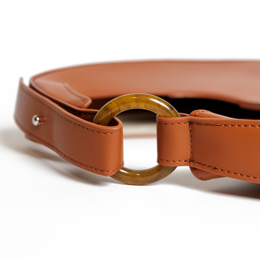 Chokore Chokore Crescent-shaped Shoulder Bag (Brown) 