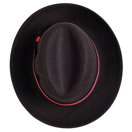 Chokore Chokore Double-tone Fedora Hat (Black) 