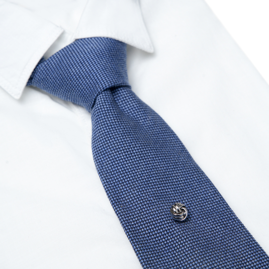 Silver Rope Knot Tie Tack â€“ Stylish & Versatile Accessory