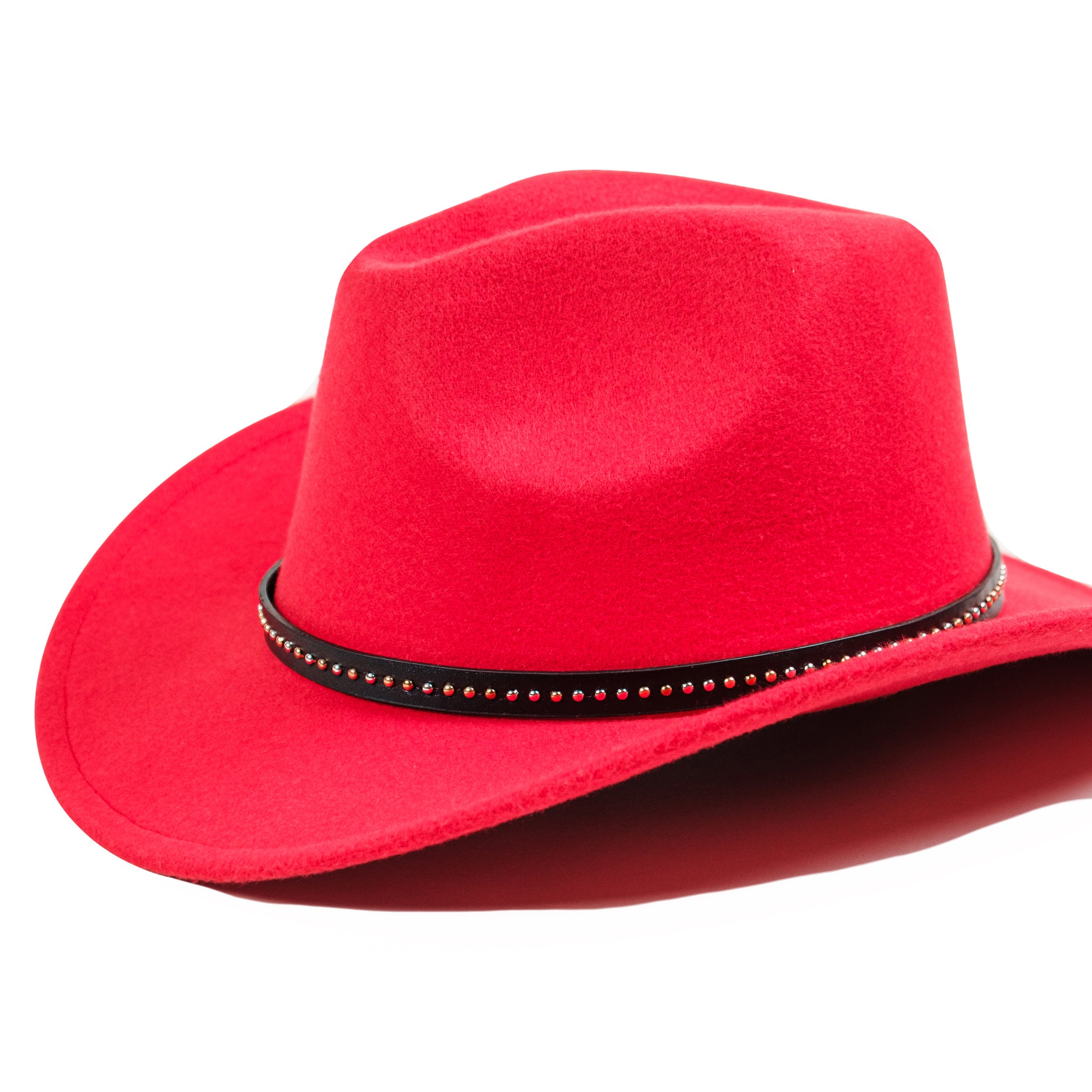 Chokore Cowboy Hat with Belt Band (Red)