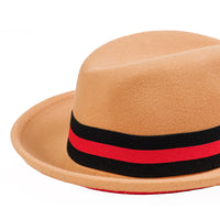 Chokore Chokore Double-tone Fedora Hat (Camel)