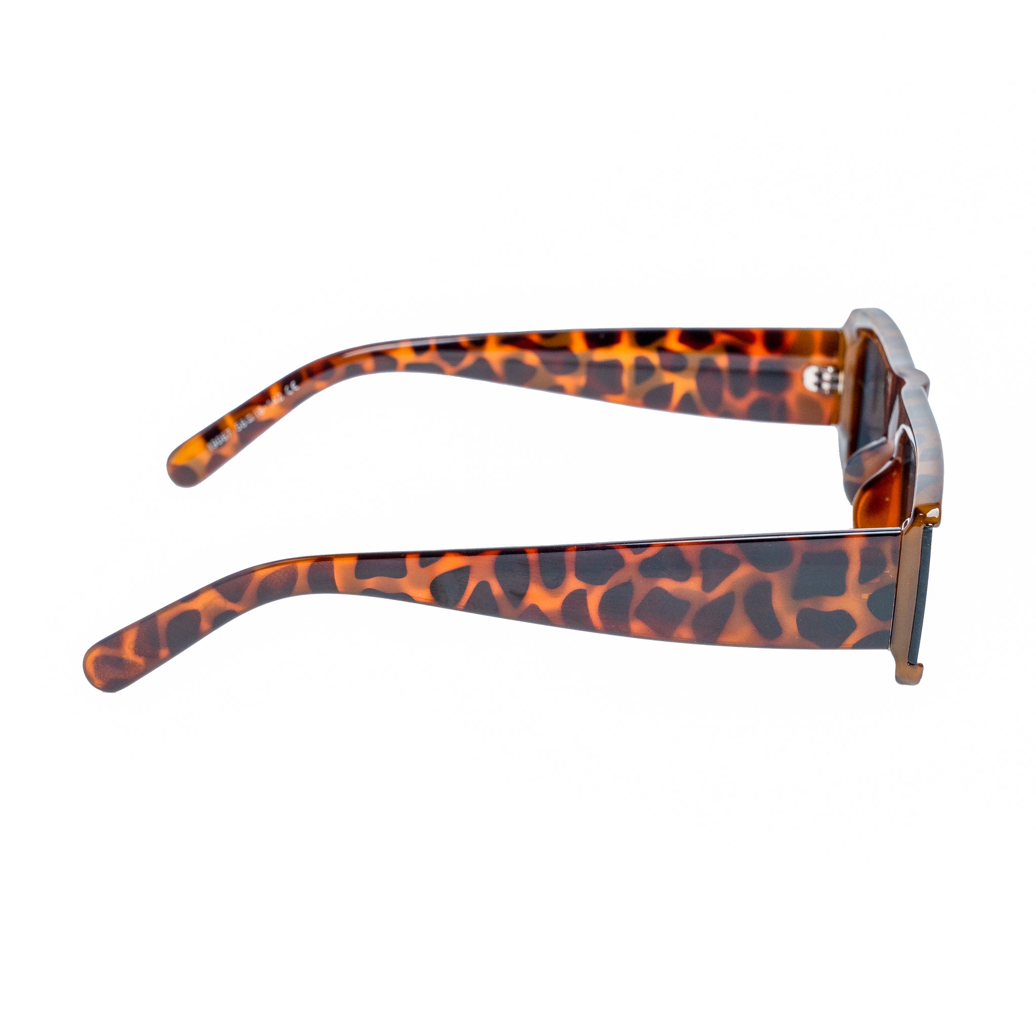 Chokore Tinted Lens Retro Sunglasses (Brown & Black)