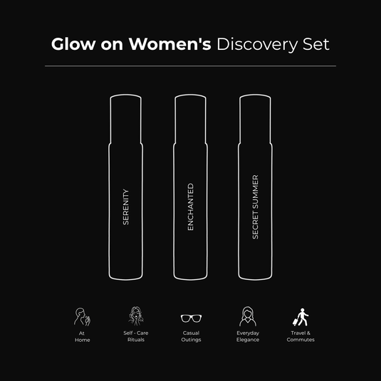 Serenity Â· Enchanted Â· Secret Summer | 3 x 15ml Perfume Combo For Women | (Morning / All Day)