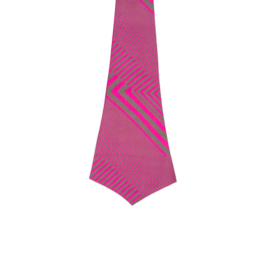 Chokore Striped Silk Reversible Cravat (Magenta)