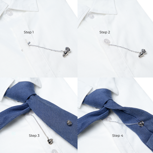 Silver Rope Knot Tie Tack â€“ Stylish & Versatile Accessory