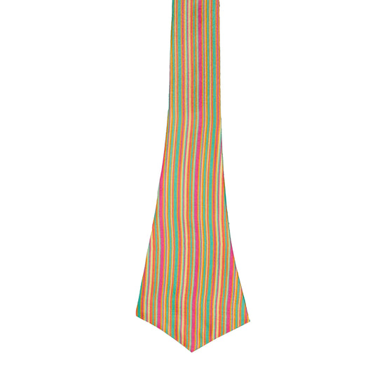 Chokore Striped Silk Reversible Cravat (Multicolor)