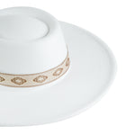 Chokore Chokore Retro Concave Fedora Hat (White) 