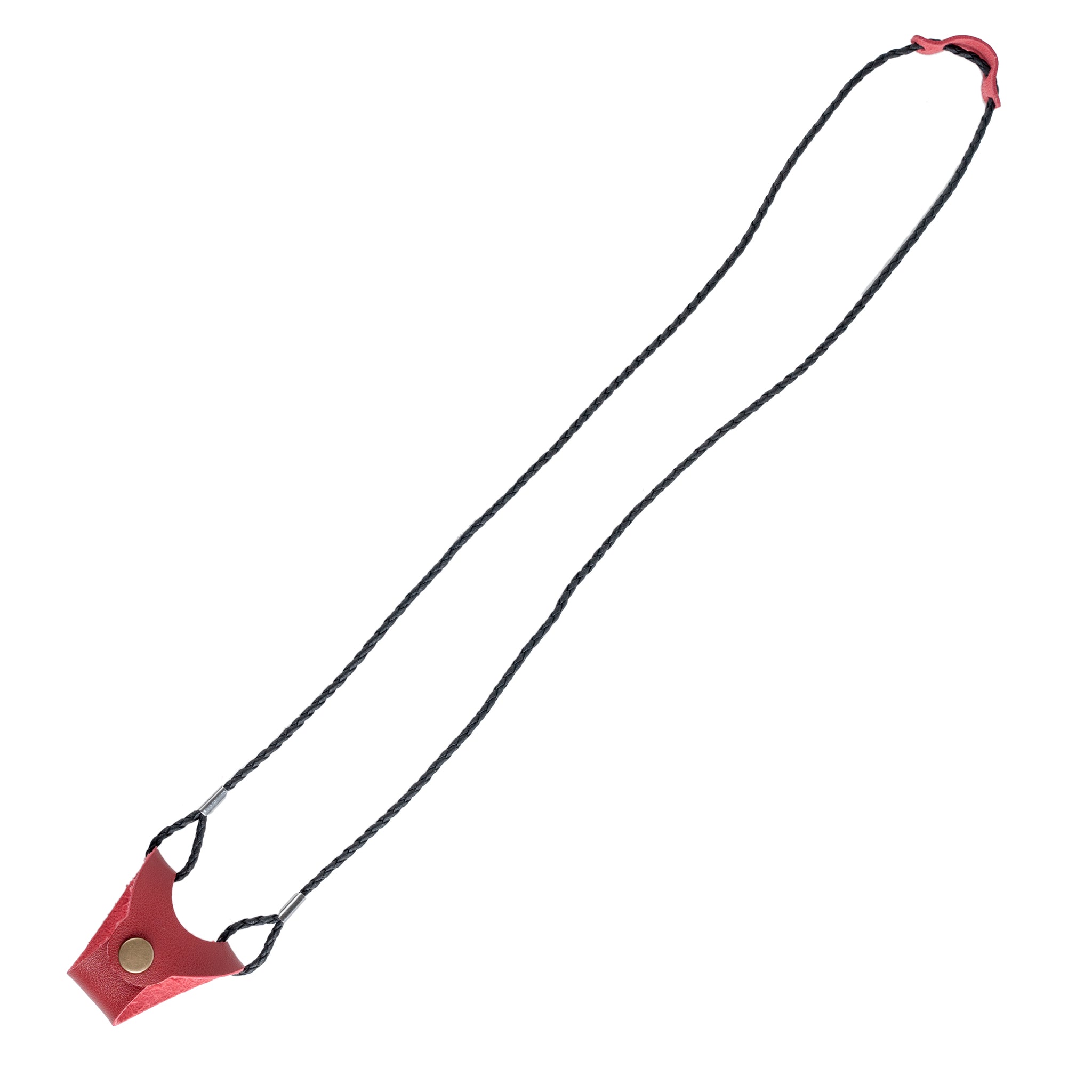 Chokore Leather Braided Eyeglass Cord/String (Red)