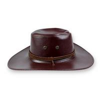 Chokore Chokore PU Leather Cowboy Hat (Chocolate Brown)