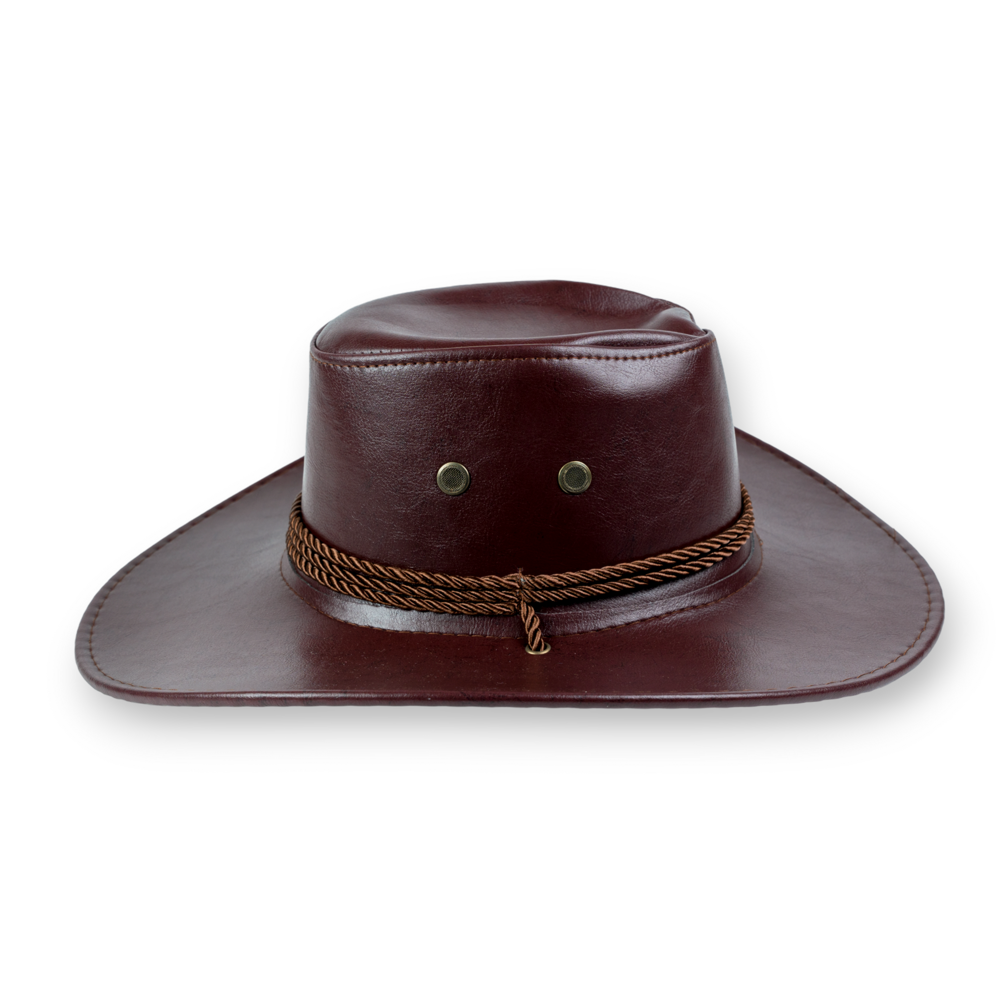 Chokore PU Leather Cowboy Hat (Chocolate Brown)