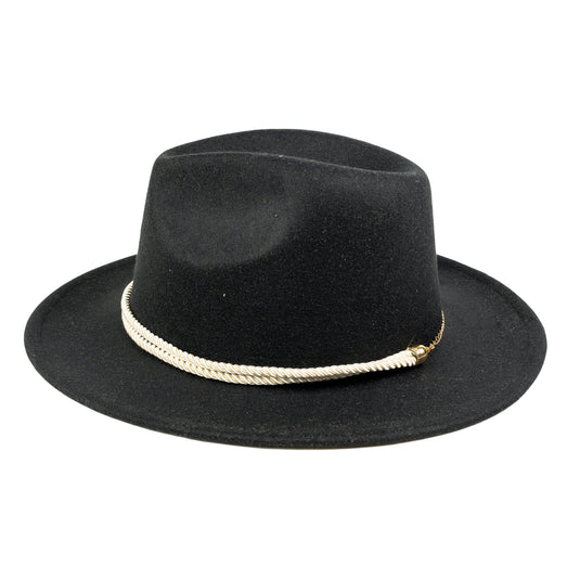 Chokore Fedora Hat with Belt Buckle (Black)