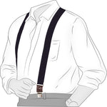 Chokore  Chokore Y-shaped Elastic Suspenders for Men (Black)