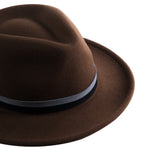 Chokore Chokore Vintage Fedora Hat (Chocolate Brown) 