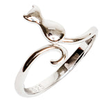 Chokore Chokore Sterling Silver Cute Kitten Ring 