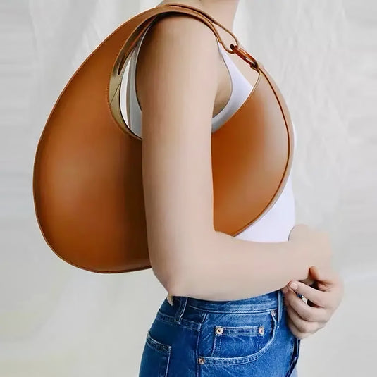 Chokore Chokore Crescent-shaped Shoulder Bag (Brown) 