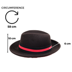 Chokore  Chokore Double-tone Fedora Hat (Black)