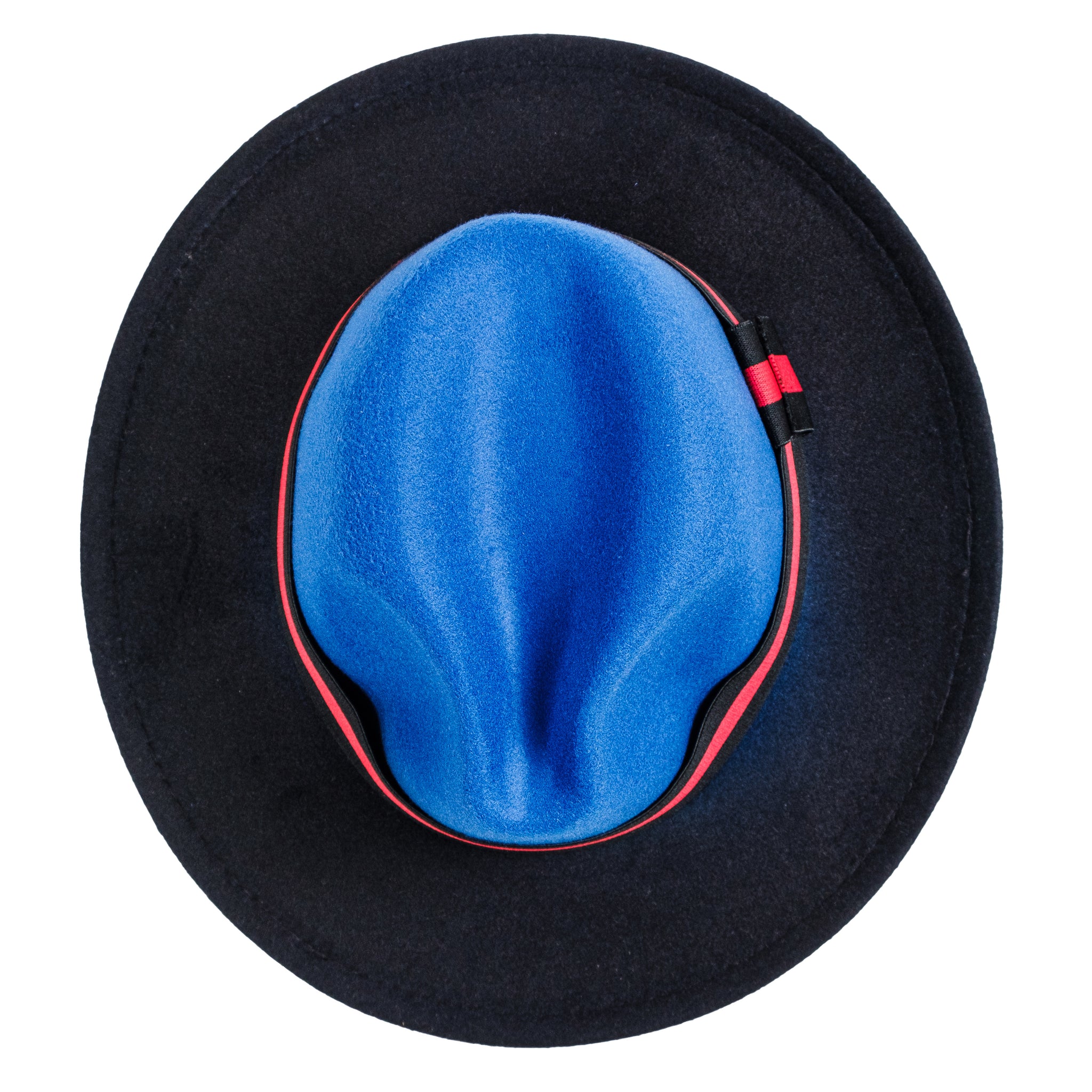 Chokore Double-tone Ombre Fedora Hat (Blue & Black)