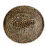 Chokore Chokore Leopard Print Fedora Hat (Black & Beige) 