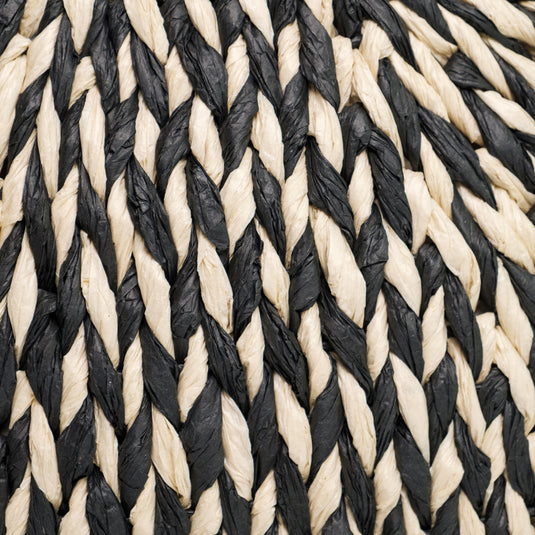 Chokore Chokore Black and White Rattan Handbag 