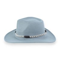 Chokore Chokore Cowboy Hat with Braided Thread Belt (Light Gray)