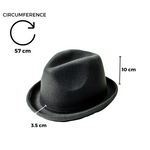 Chokore  Chokore Jazz-it-up Hat with Feather details (Dark Gray)