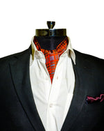 Chokore  Chokore Red & Black Checkered Silk Cravat