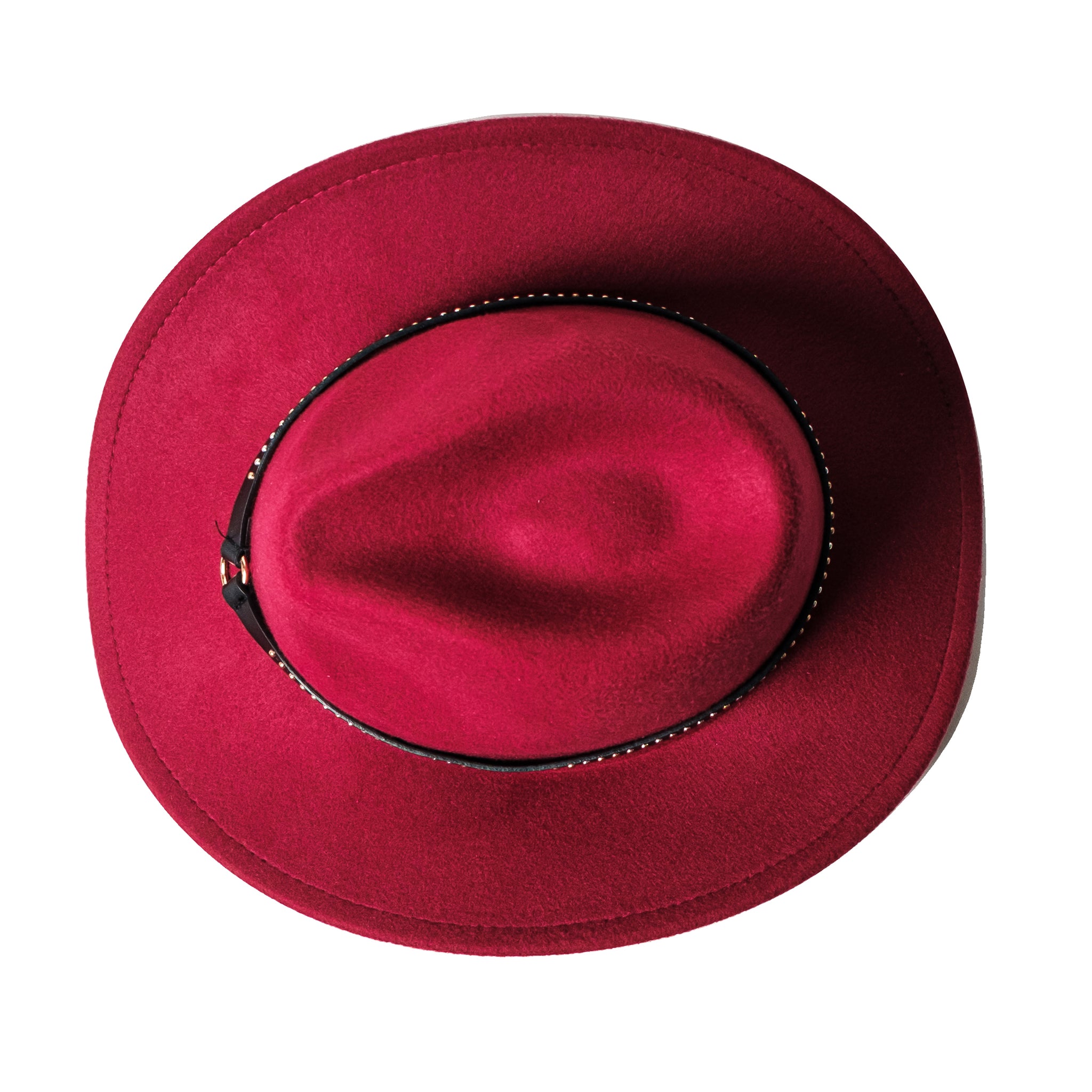 Chokore Cowboy Hat with Belt Band (Burgundy)