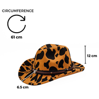 Chokore Chokore Cow Print Cowboy Hat (Yellow)