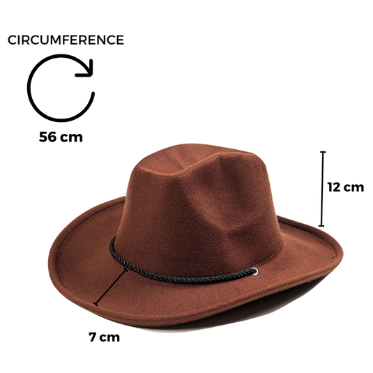 Chokore Vintage Cowboy Hat (Chocolate Brown)