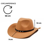 Chokore  Chokore Cowboy Hat with Vegan Leather Belt (Camel)
