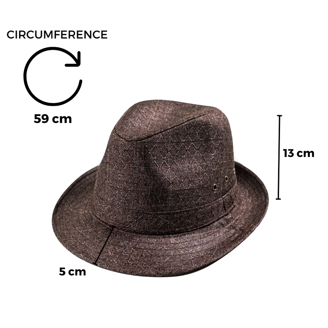 Chokore Gentleman Fedora Hat (Gray)