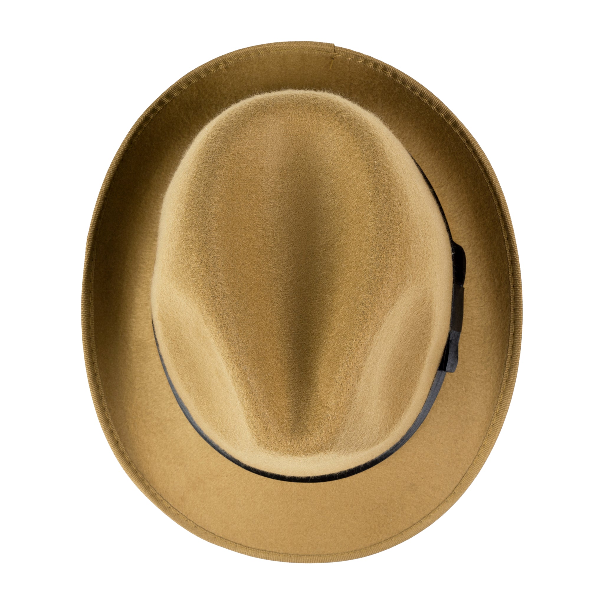 Chokore Vintage Fedora Hat with Short Brim (Camel)