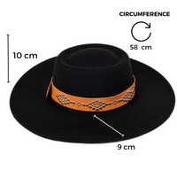 Chokore Chokore Rivet Belt Fedora Hat (Black)
