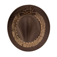 Chokore Chokore Boho Style Fedora Hat (Chocolate Brown)