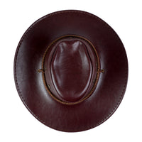 Chokore Chokore PU Leather Cowboy Hat (Chocolate Brown)