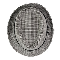 Chokore Chokore Classic Plaid Fedora Hat (Light Gray)