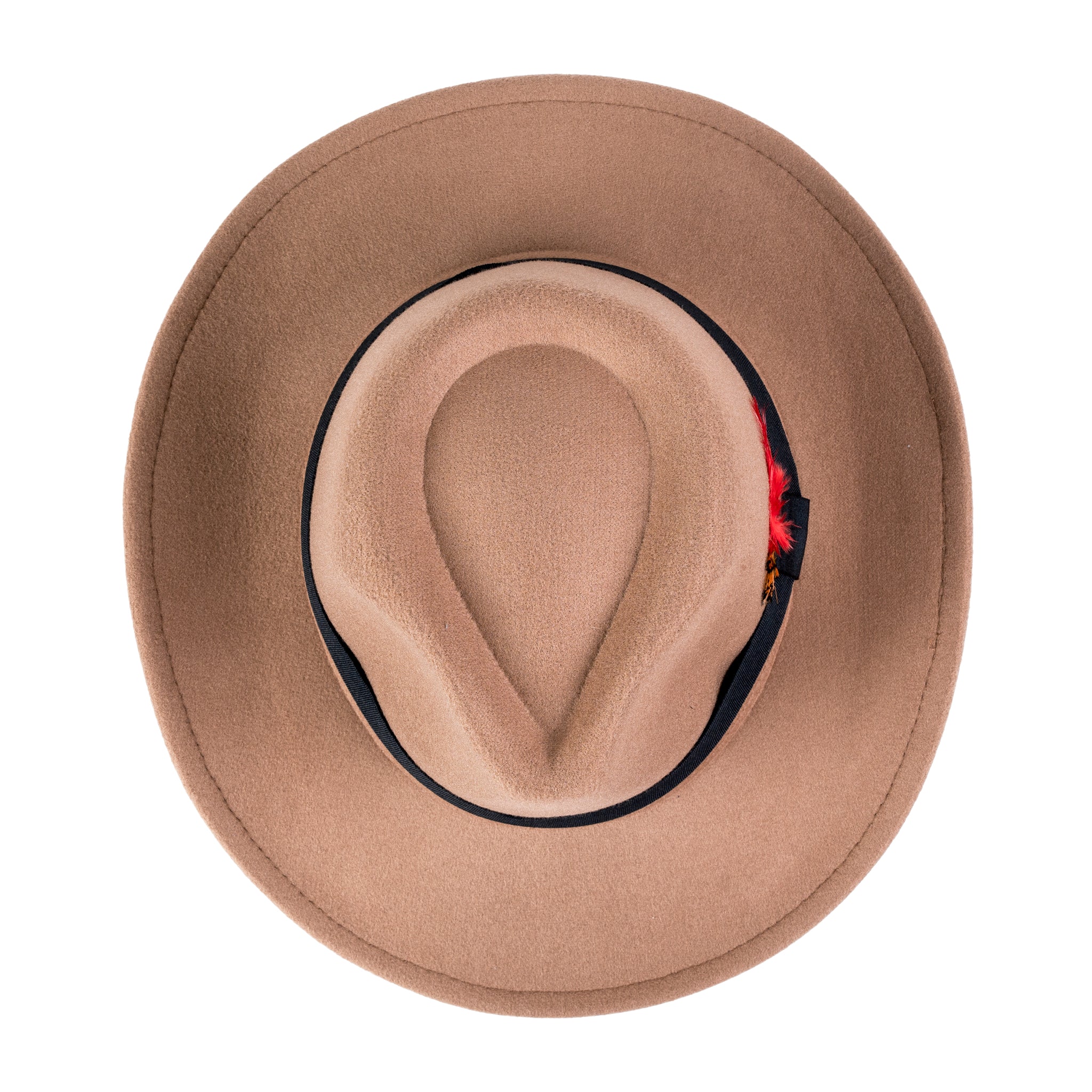 Chokore Cowboy Hat with Feather Details (Khaki)