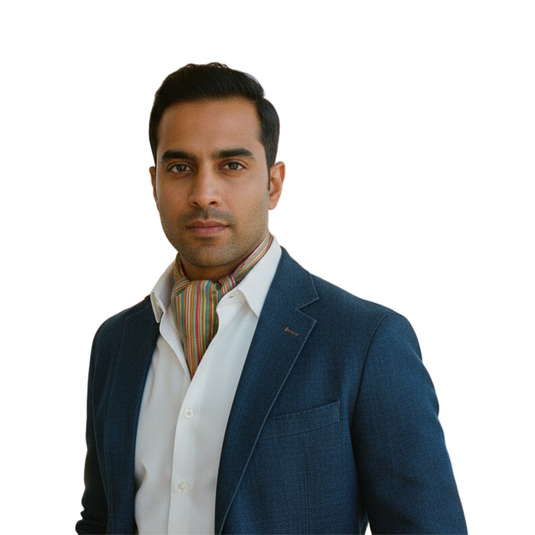 Chokore Striped Silk Reversible Cravat (Multicolor)