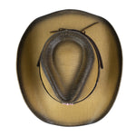 Chokore Chokore Embroidered Straw Cowboy Hat with Windproof Rope (Khaki) 