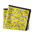 Chokore Flat White - Pocket Square Birds Of A Feather - Pocket Square