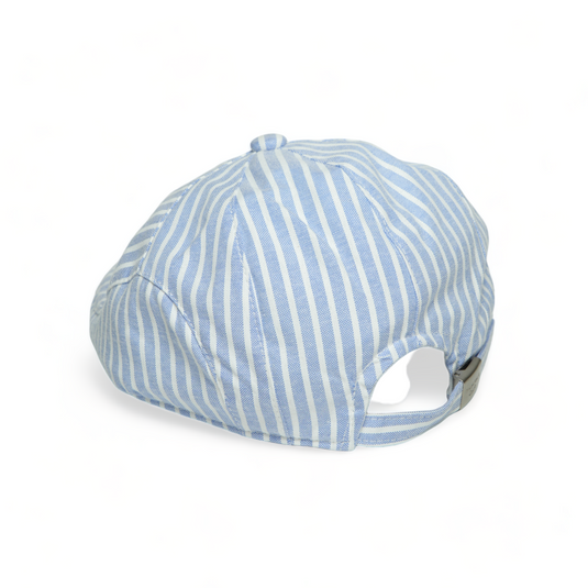 Chokore Striped Cotton Ivy Cap for Kids (Blue)