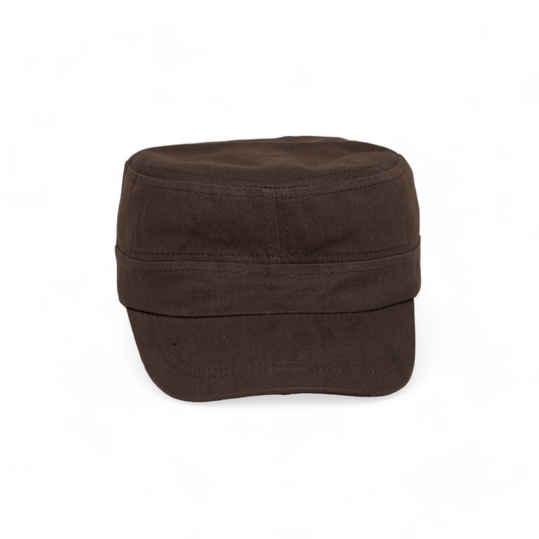 Chokore Flat Top Cotton Cap (Dark Brown)