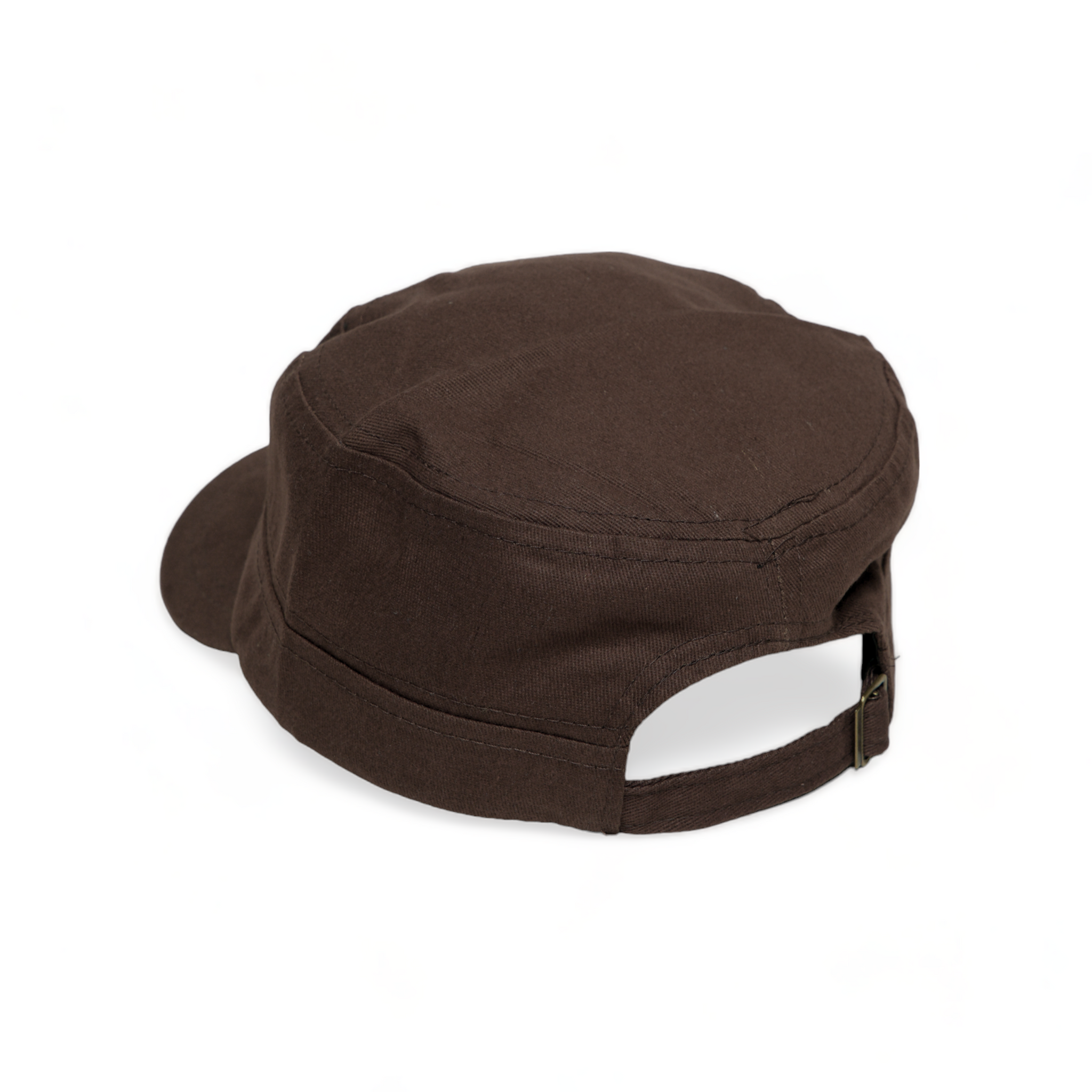 Chokore Flat Top Cotton Cap (Dark Brown)