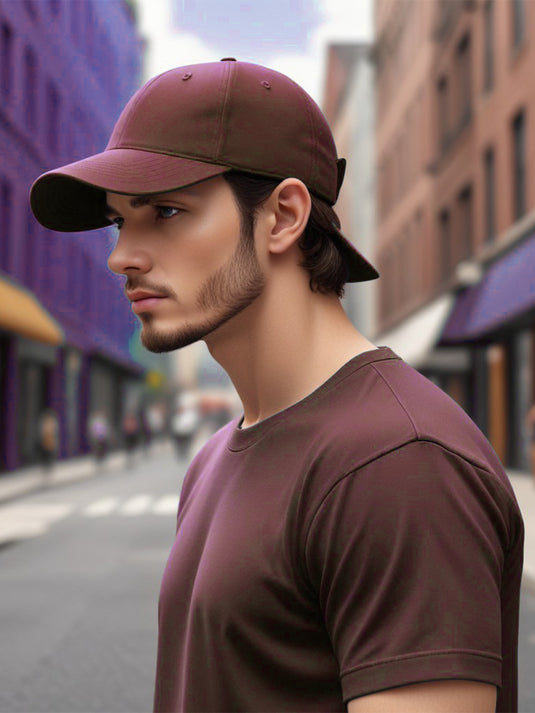 Chokore Double Brim Baseball Cap (Brown)