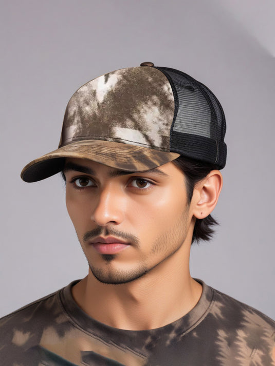 Chokore Tie-dyed Mesh Baseball Cap (Khaki)