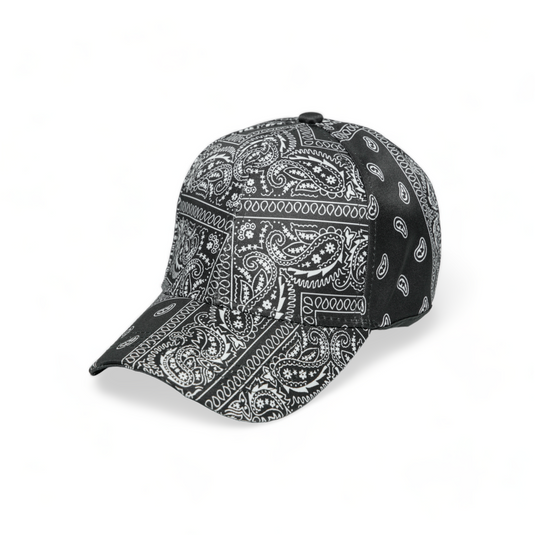 Chokore Paisley print Baseball Cap (Black)