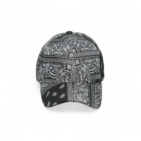 Chokore Paisley print Baseball Cap (Black)